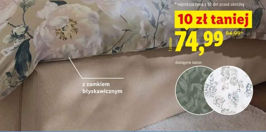 Pościel satynowa z bawełny