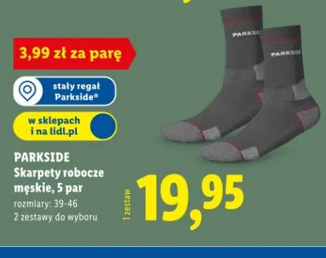 Skarpety robocze męskie, 5 par, rozmiary: 39-46, 2 zestawy do wyboru