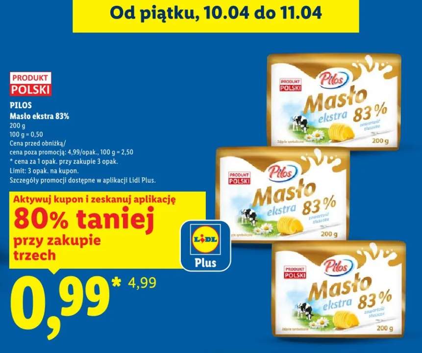 Masło ekstra 83%