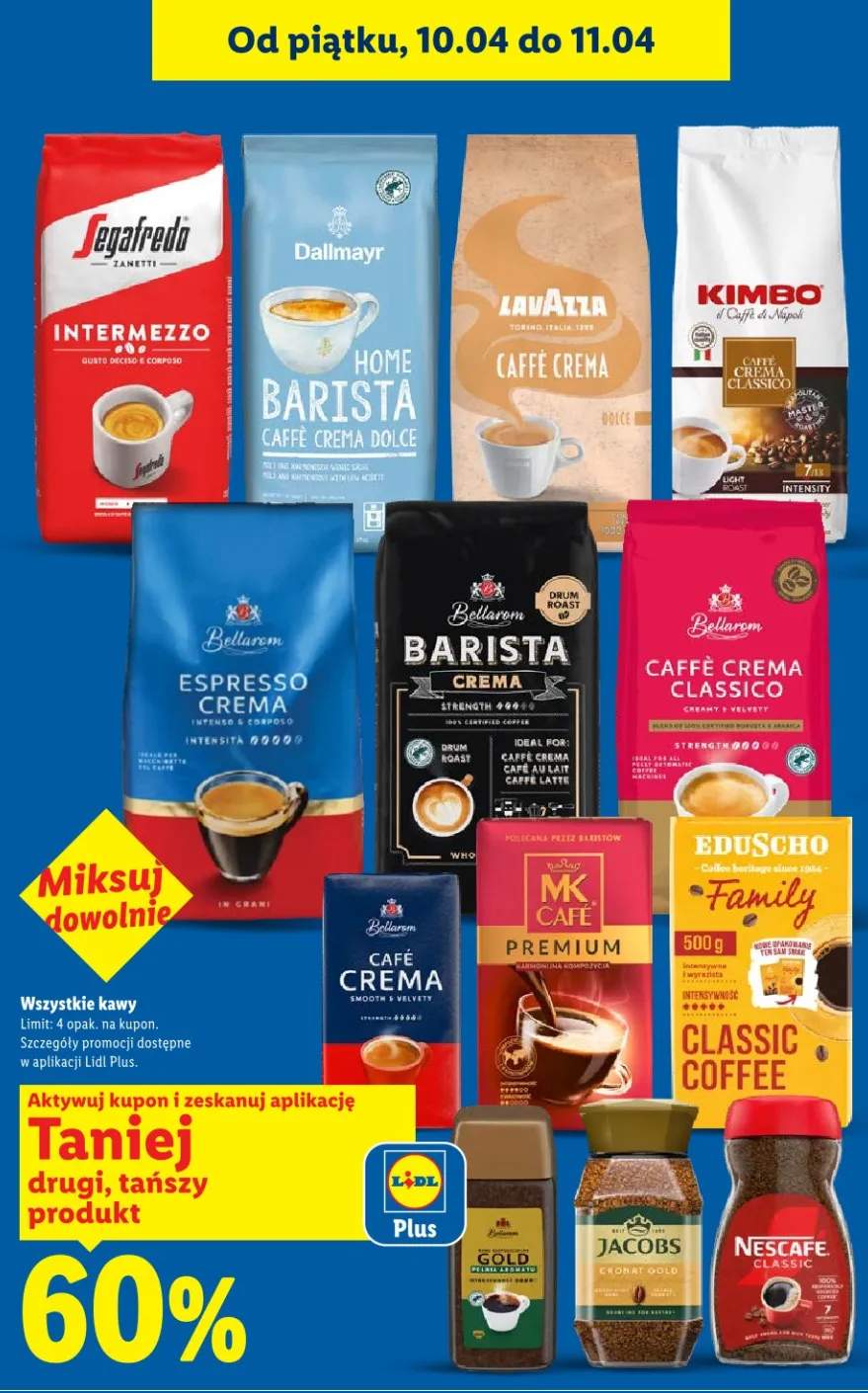 Kawa ziarnista różne rodzaje