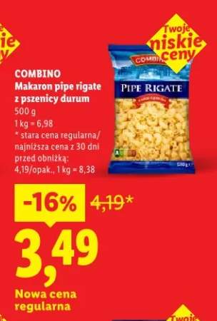 Makaron pipe rigate z pszenicy durum