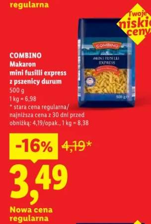 Makaron mini fusilli express z pszenicy durum