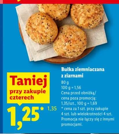 Bułka ziemniaczana z ziarnami