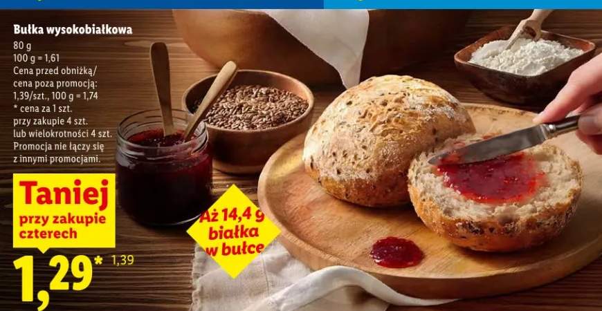 Bułka wysokobiałkowa