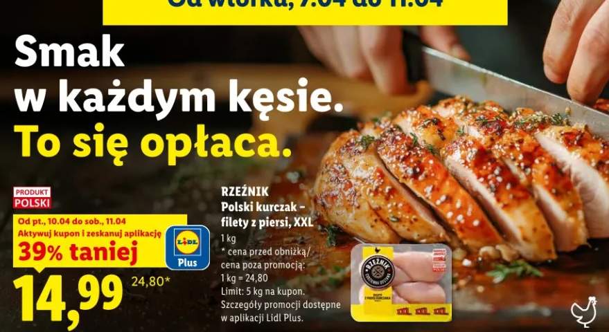 Kurczak polski filety z piersi XXL