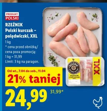 Kurczak polski polędwiczki XXL