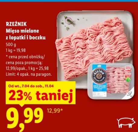 Mięso mielone z łopatki i boczku