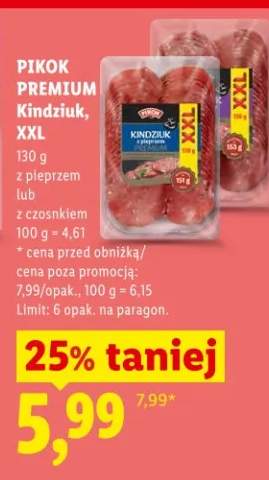 Kindziuk XXL z pieprzem lub z czosnkiem