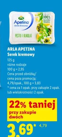 Serek kremowy pesto/rukola