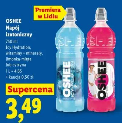 Napój izotoniczny icy hydration, witaminy + minerały, limonka-mięta lub cytryna