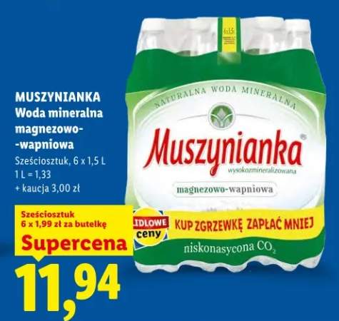 Woda mineralna magnezowo-wapniowa