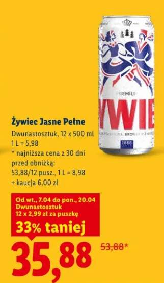 Piwo Żywiec Jasne Pełne