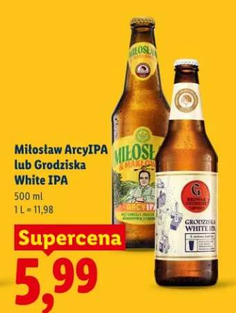 Piwo Miłosław ArcyIPA lub Grodziska White IPA