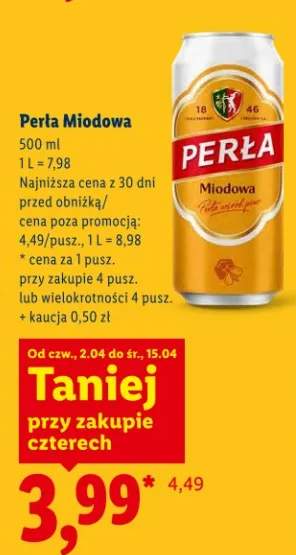 Piwo Perła Miodowa