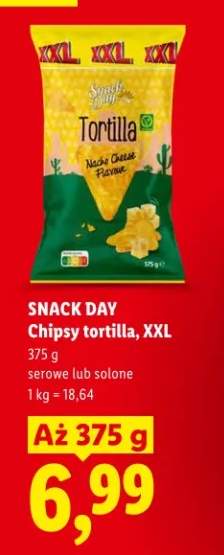 Chipsy tortilla, XXL
