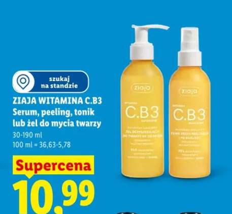 Serum, peeling, tonik lub żel do mycia twarzy witamina C.B3