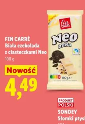 Biała czekolada z ciasteczkami Neo