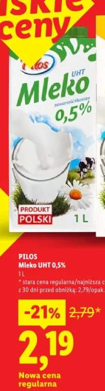 Mleko UHT 0,5%