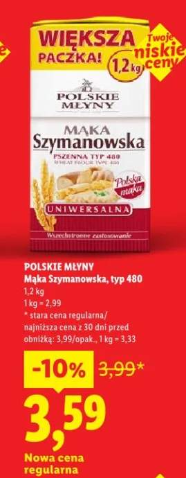 Mąka Szymanowska, typ 480