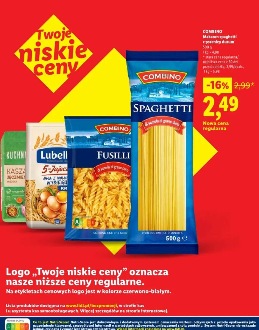 Makaron spaghetti z pszenicy durum