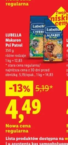 Makaron Psi Patrol różne rodzaje