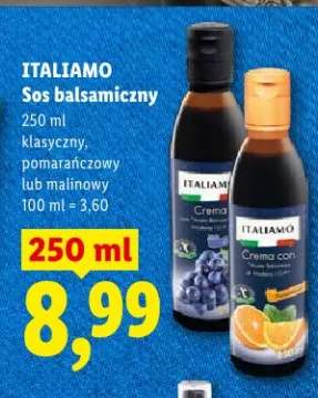 Sos balsamiczny klasyczny, pomarańczowy lub malinowy