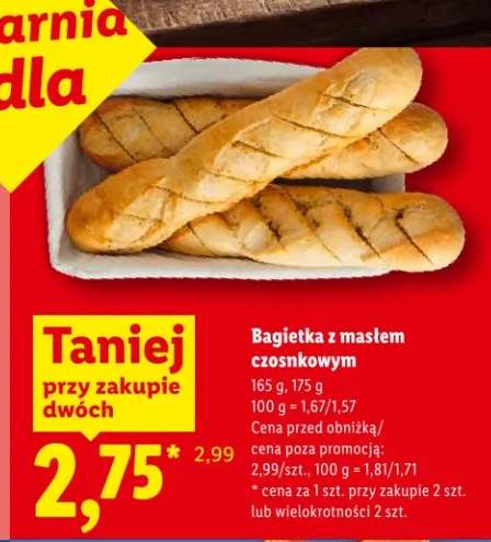 Bagietka z masłem czosnkowym