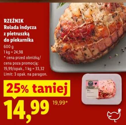 Rolada indycza z pietruszką do piekarnika