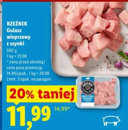 Gulasz wieprzowy z szynki