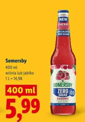 Cydr wiśnia lub jabłko