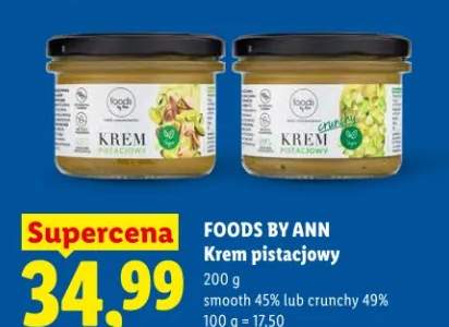 Krem pistacjowy smooth 45% lub crunchy 49%