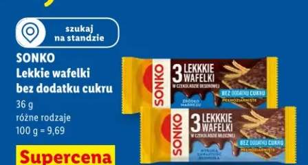 Lekkie wafelki bez dodatku cukru różne rodzaje