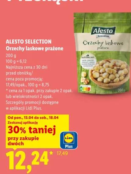 Orzechy laskowe prażone