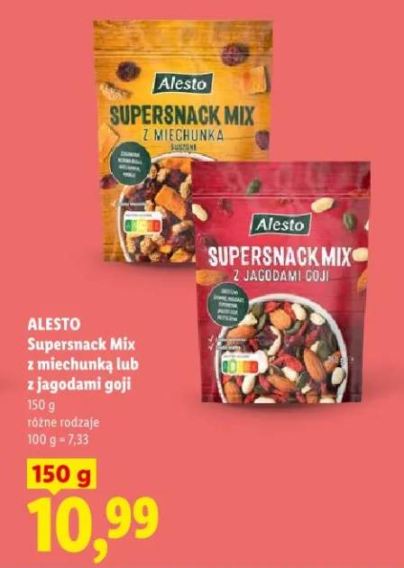 Supersnack Mix z miechunką lub z jagodami goji różne rodzaje