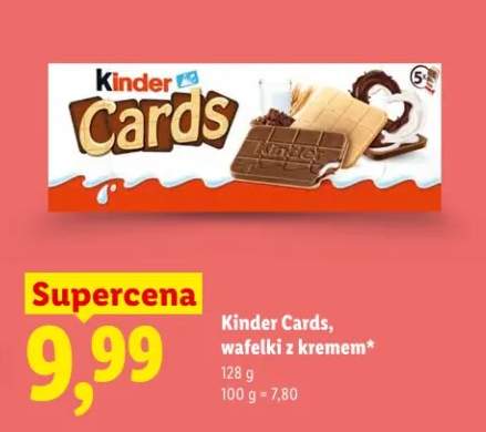 Cards, wafelki z kremem