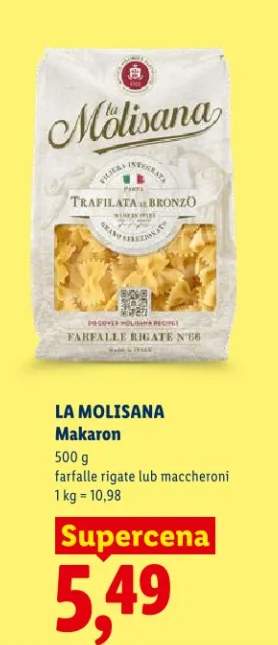 Makaron farfalle rigate lub maccheroni