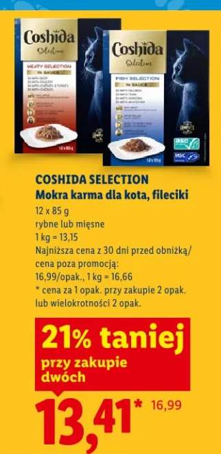 Mokra karma dla kota, fileciki