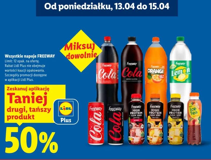 Napój gazowany Cola Zero Cukru