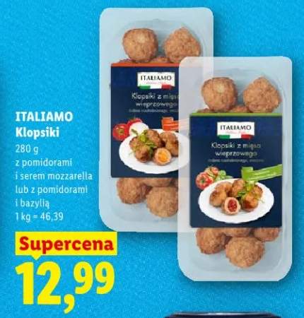 Klopsiki z pomidorami i serem mozzarella