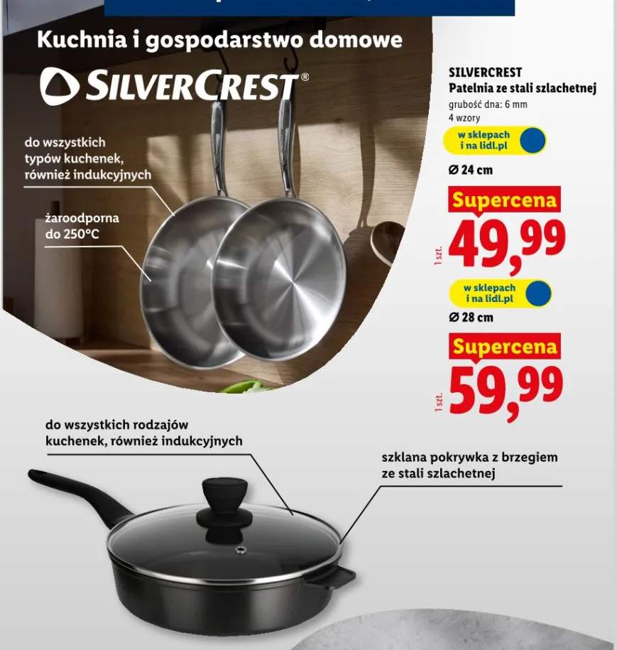 Patelnia ze stali szlachetnej Ø 24cm