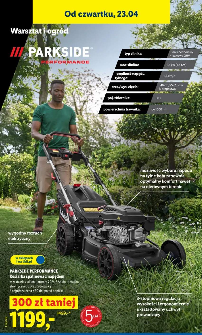 Kosiarka spalinowa z napędem