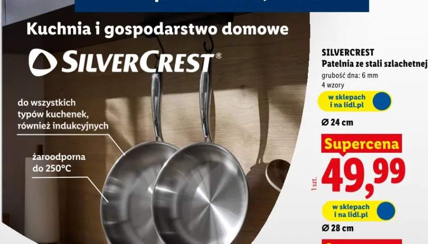 Patelnia ze stali szlachetnej Ø 24cm