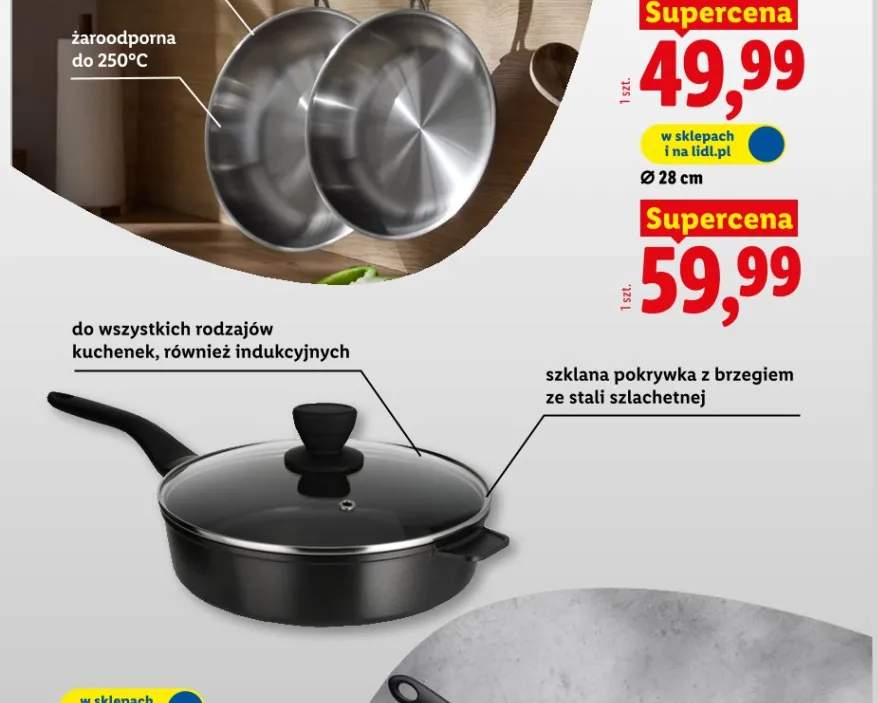 Patelnia ze stali szlachetnej Ø 28cm