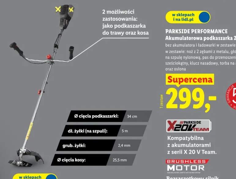podkaszarka akumulatorowa