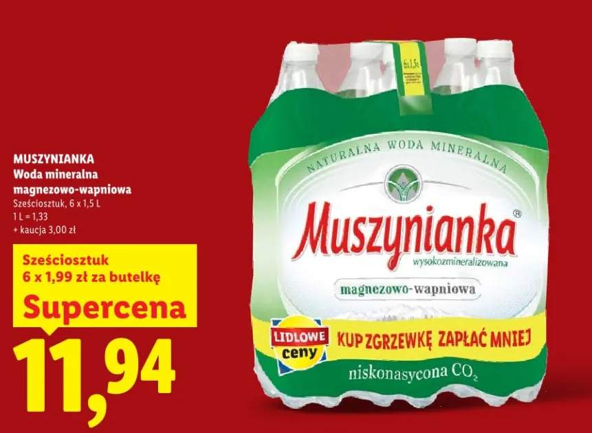 Woda mineralna magnezowo-wapniowa