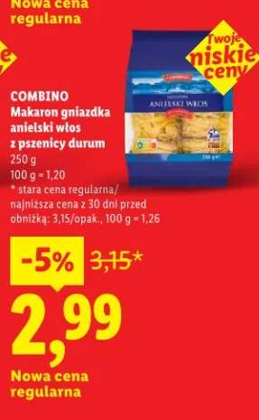 Makaron gniazdka anielskie włosy z pszenicy durum