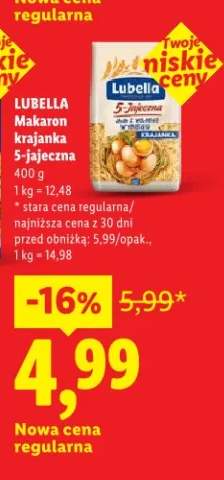 Makaron krajanka 5-jajeczna nitki