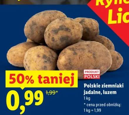 Polskie ziemniaki jadalne luzem