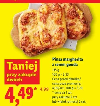 Pinsa margherita z serem gouda