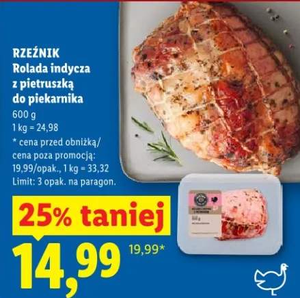 Rolada indycza z pietruszką do piekarnika